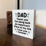 Dad Gift Building Block Puzzle Gift Thank You Gifts For Him Dad