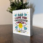 Dad Gift Building Block Puzzle Gift Love You This Much Gift