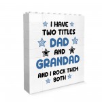 Funny Dad Grandad Gift For Fathers Day Birthday Building Block