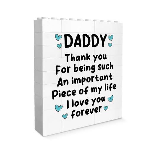 Daddy Gift Building Block Puzzle Gift Thank You Gifts For Him