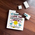 Daddy Gift Building Block Puzzle Gift Love You This Much Gift