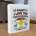 Daddy Gift Building Block Puzzle Gift Love You This Much Gift