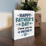 Love You To Pieces Gift for Dad For Fathers Day Building Block
