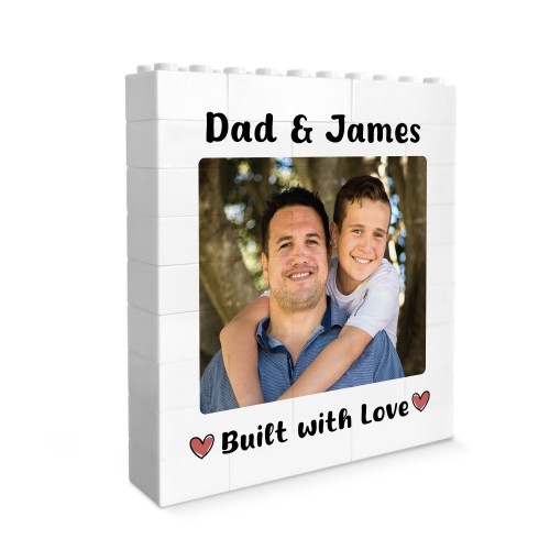 Personalised Fathers Day Photo Block Thank You Gift for Dad