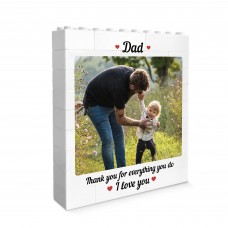 Personalised Brick Photo Block Thank You Gift for Dad