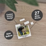 Personalised Brick Photo Block Thank You Gift for Dad