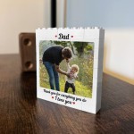 Personalised Brick Photo Block Thank You Gift for Dad