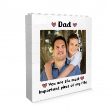 Personalised Brick Photo Block Thank You Gift for Dad Important