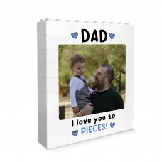 Brick Photo Block Gift for Dad For Fathers Day Building Blocks