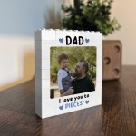 Brick Photo Block Gift for Dad For Fathers Day Building Blocks