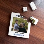 Brick Photo Block Gift for Dad For Fathers Day Building Blocks