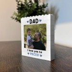 Brick Photo Block Gift for Dad For Fathers Day Building Blocks