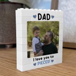 Brick Photo Block Gift for Dad For Fathers Day Building Blocks