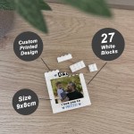 Brick Photo Block Gift for Dad For Fathers Day Building Blocks