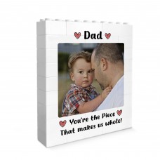 Personalised Brick Photo Block Gift for Dad For Fathers Day