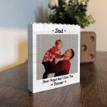 Personalised Building Photo Block Gift For Dad Fathers Day