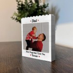 Personalised Building Photo Block Gift For Dad Fathers Day
