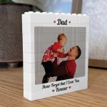 Personalised Building Photo Block Gift For Dad Fathers Day