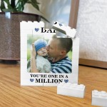 Personalised Dad Building Photo Block Gift For Fathers Day