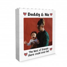 Daddy And Me Plaque Brick Photo Block Gift For Fathers Day