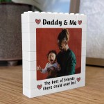 Daddy And Me Plaque Brick Photo Block Gift For Fathers Day