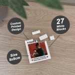 Daddy And Me Plaque Brick Photo Block Gift For Fathers Day