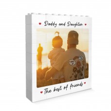Daddy And Daughter Plaque Brick Photo Block Gift For Fathers Day