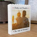 Daddy And Daughter Plaque Brick Photo Block Gift For Fathers Day