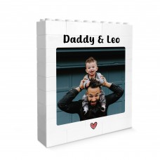 Brick Photo Block Gift For Fathers Day Birthday Personalised
