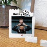 Brick Photo Block Gift For Fathers Day Birthday Personalised
