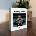 Brick Photo Block Gift For Fathers Day Birthday Personalised