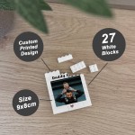 Brick Photo Block Gift For Fathers Day Birthday Personalised