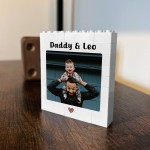 Brick Photo Block Gift For Fathers Day Birthday Personalised