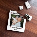 Personalised Brick Photo Block Gift For Fathers Day Birthday