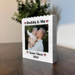 Personalised Brick Photo Block Gift For Fathers Day Birthday