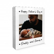 Personalised Brick Photo Block Gift For Fathers Day Daddy