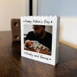 Personalised Brick Photo Block Gift For Fathers Day Daddy