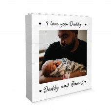 Personalised Gift For Fathers Day Birthday Brick Photo Block