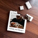 Personalised Gift For Fathers Day Birthday Brick Photo Block