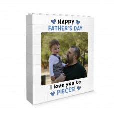 Personalised Photo Block Happy Fathers Day Gift For Daddy Dad