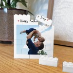 Personalised Gift For Fathers Day Brick Photo Block Gift for Dad