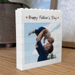 Personalised Gift For Fathers Day Brick Photo Block Gift for Dad
