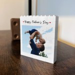 Personalised Gift For Fathers Day Brick Photo Block Gift for Dad