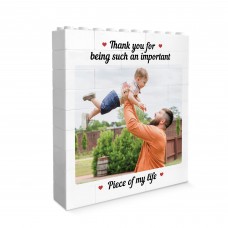 Personalised Photo Block Thank You Gift For Daddy Dad Grandad