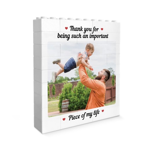 Personalised Photo Block Thank You Gift For Daddy Dad Grandad