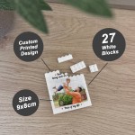 Personalised Photo Block Thank You Gift For Daddy Dad Grandad