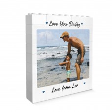 Personalised Fathers Day Photo Block Fathers Day Gift Love You