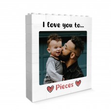 Personalised Brick Photo Block Gift for Dad For Fathers Day