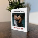 Personalised Brick Photo Block Gift for Dad For Fathers Day