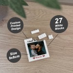 Personalised Brick Photo Block Gift for Dad For Fathers Day